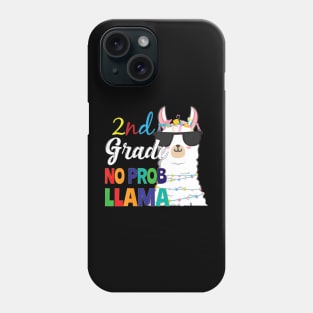 2Nd Grade No Prob Llama Eacher Student First Day Of School Phone Case