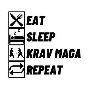 Eat Sleep Krav Maga Repeat T-Shirt