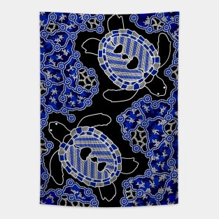 Aboriginal Art - Sea Turtle Dreaming Small Tapestry