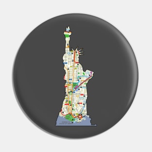 Miss Liberty Urban Pin