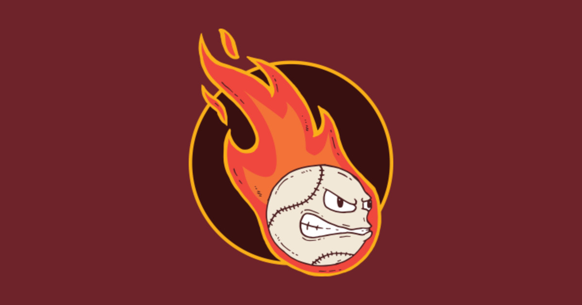 Fire Baseball Baseball Long Sleeve T Shirt Teepublic