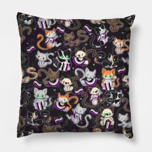 Kitty pride - asexual Pillow