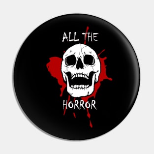 All The Horror Logo Pin