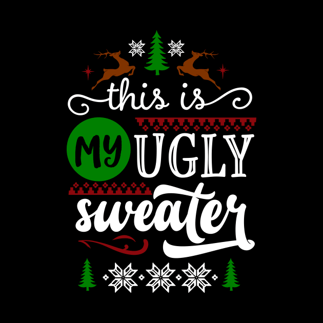 Ugly Christmas Sweater by TSHIRT PLACE