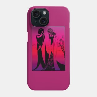 Salome and her mother (black on pink) Phone Case