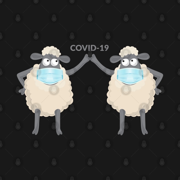 Masked Sheep Covid-19 by unique_design76