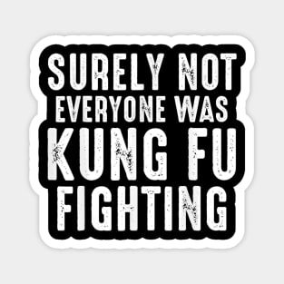 Surely Not Everyone Was Kung Fu Fighting Magnet