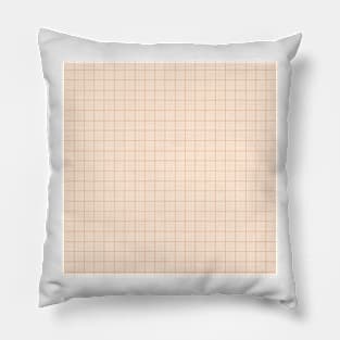 Minimal Grid - Warm Neutrals Pillow