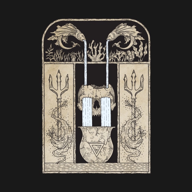 Alchemical water Element T-Shirt by Graphic Roach