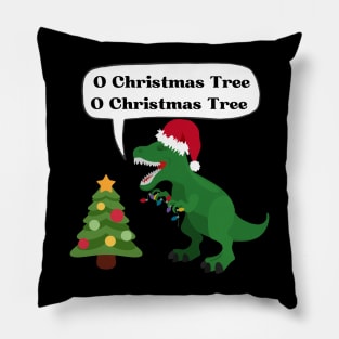 T-Rex Christmas Pillow