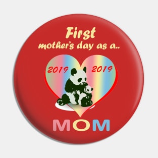 Mummy's first mother's day t-shirt Pin