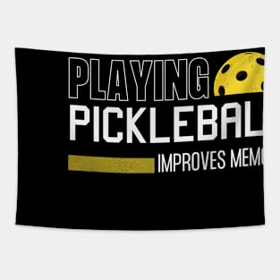 Playing Pickleball Improves Memory,Racquetbal Players Dink Tapestry