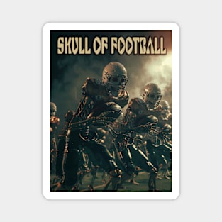 Skull of Football Magnet