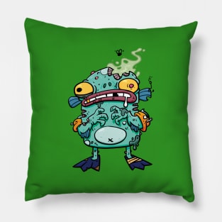 Fish Monster Pillow