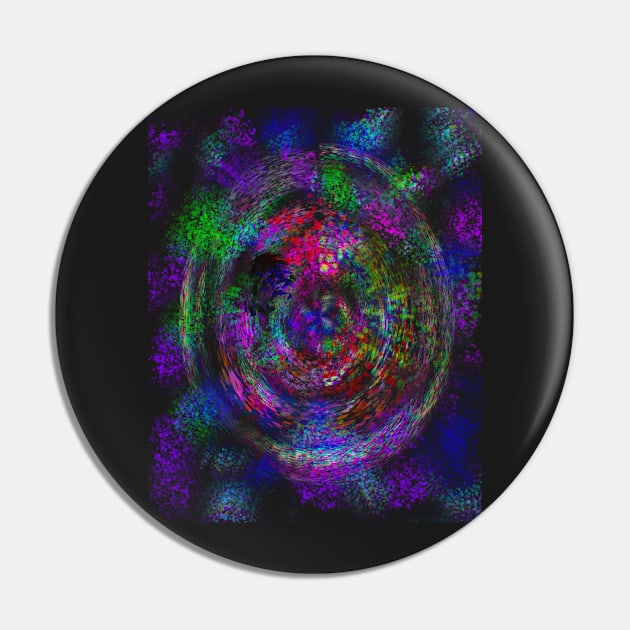 Trippy spiral Pin by Joelartdesigns