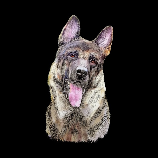 german shepherd by VicaVeresk