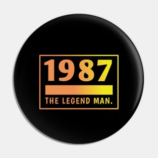 1987 birthday Pin