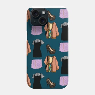 Blue Fashion Print Phone Case