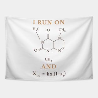 Funny caffeine design Tapestry