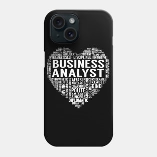 Business Analyst Heart Phone Case