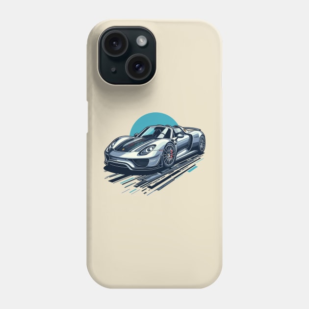 Porsche 918 Spyder Phone Case by Vehicles-Art