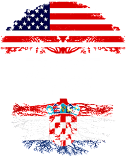 American Grown With Croatian Roots - Gift for Croatian From Croatia Magnet