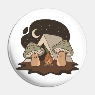 I Love Camping Mushroom Camping Cute Mushroom Cottagecore Pin