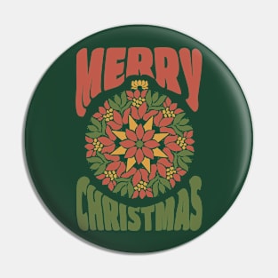 Merry Christmas Ornament Pin