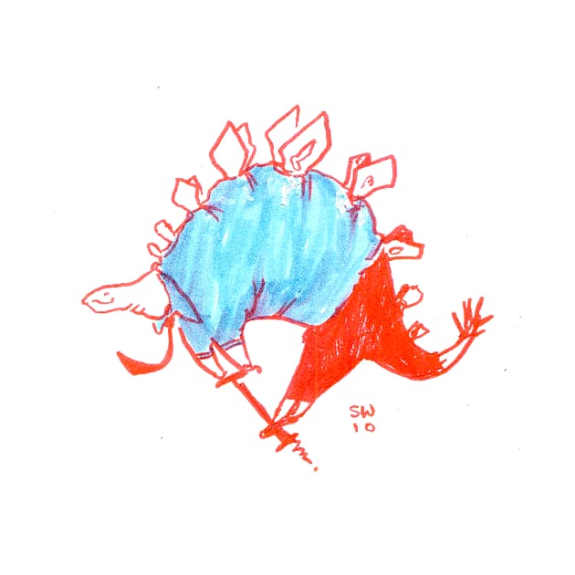 Pogo Stegosaurus by CoolCharacters