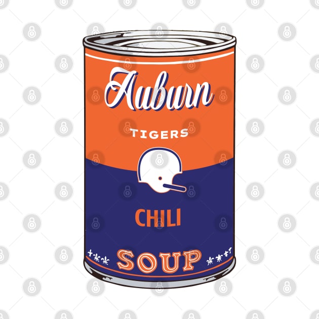 Auburn Tigers Soup Can by Rad Love