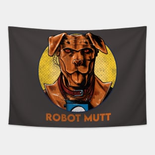 Robot Mutt - distressed Tapestry