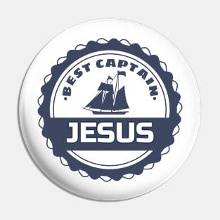 Jesus the Best Captain Pin