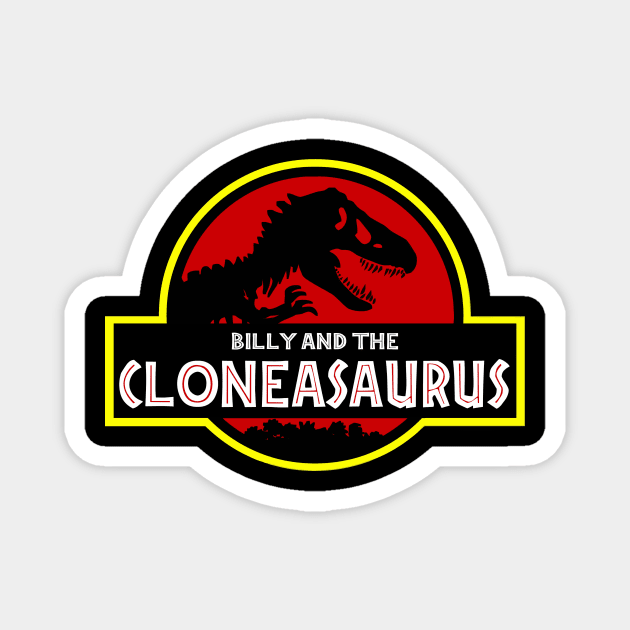 Billy and The Cloneasaurus Magnet by custardzero