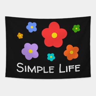 Simple Life - Flowers Tapestry