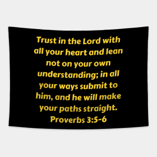 Bible Verse Proverbs 3:5-6 Tapestry