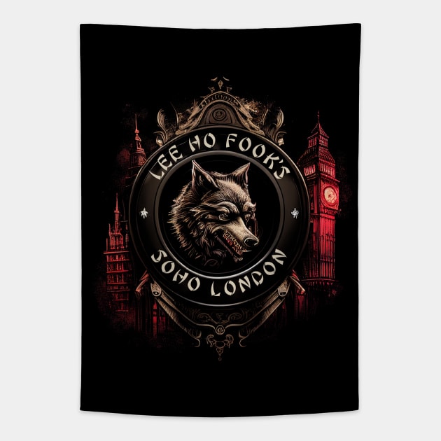 Lee Ho Fooks - Soho London - 1978 - Warren Zevon - Werewolves of London - 3D Tapestry by Barn Shirt USA