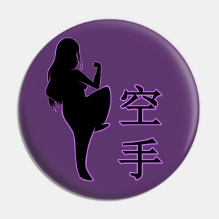 karate girl Pin