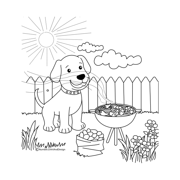 BBQ! Coloring Your Own T-shirt by JoshCalebArts