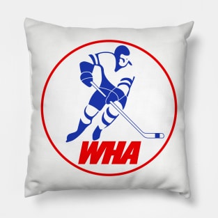 Retro Hockey - World Hockey Association - WHA Seventies Ice Hockey Pillow