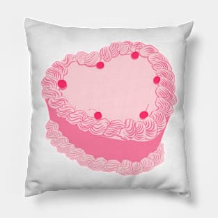 Pink heart shape cake Pillow