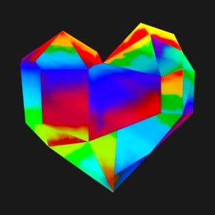 Rainbow Crystal Heart T-Shirt