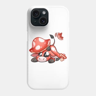 Red Mushroom  Minecraft cow Phone Case