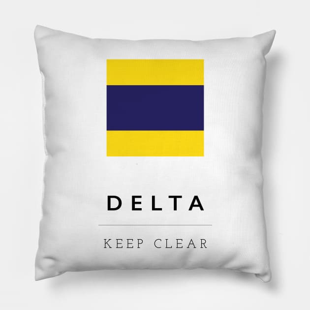 Delta: ICS Flag Semaphore Pillow by calebfaires