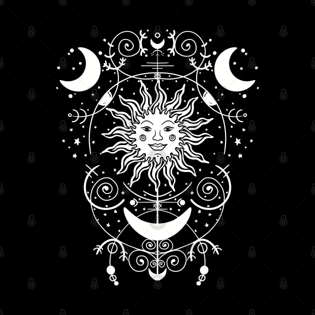 Celestial Sun and Moon by Bessette Art