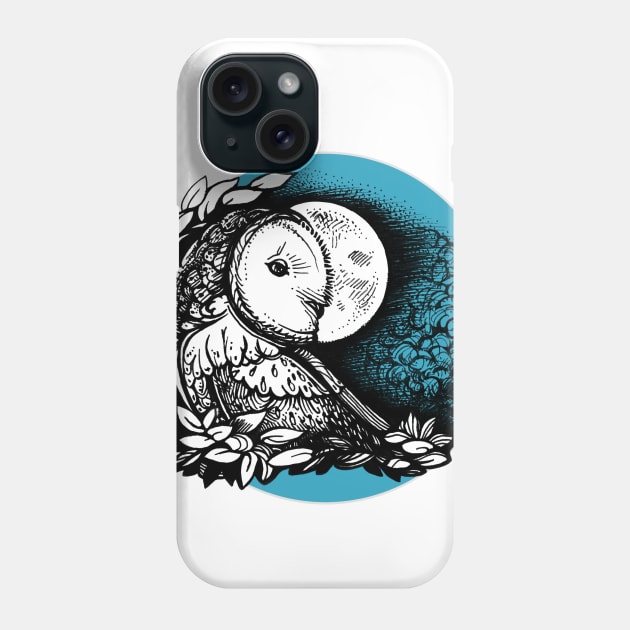 Barn Owl Phone Case by Yulla