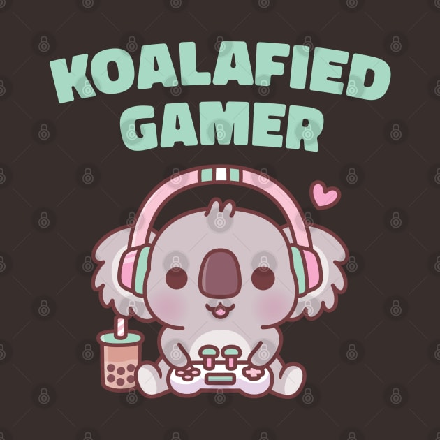 Cute Koala Koalafied Gamer Funny by rustydoodle