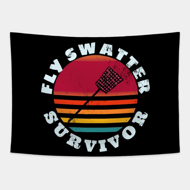 Retro Fly Swatter Survivor Tapestry by F&L Design Co.