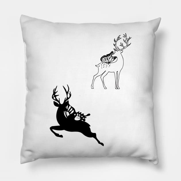 FAE STAG Pillow by BoneArtPetite