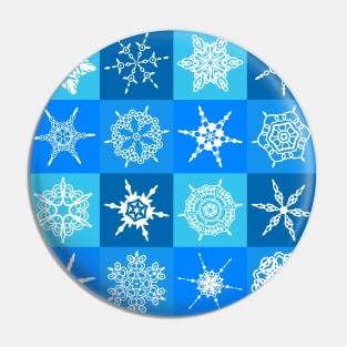 Snow Flake Cubes Pin