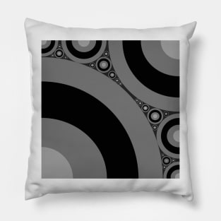 Black and White Bubbles Pillow